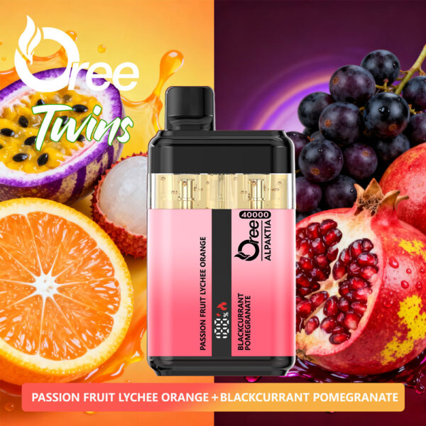 Oree Alpaktia PASSION FRUIT LYCHEE ORANGE / BLACKURRANT POMEGRANATE - obrazek 2