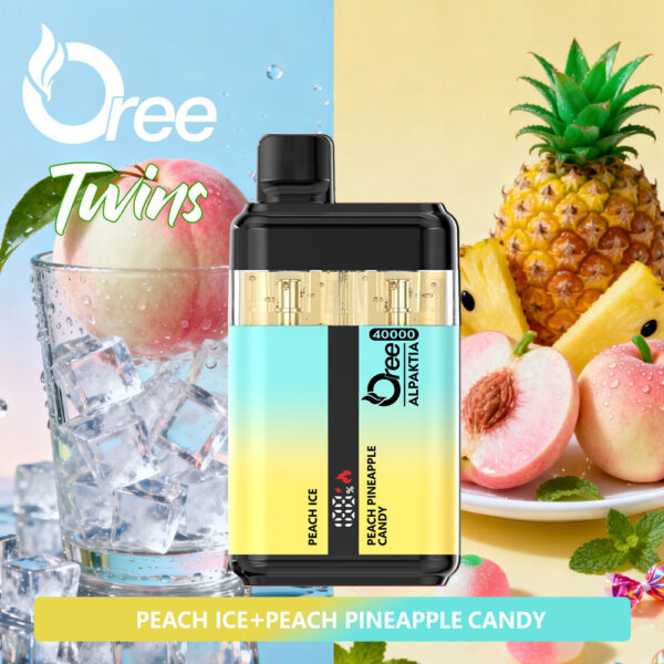 Oree Alpaktia PEACH ICE / PEACH PINEAPPLE CANDY – Bild 2