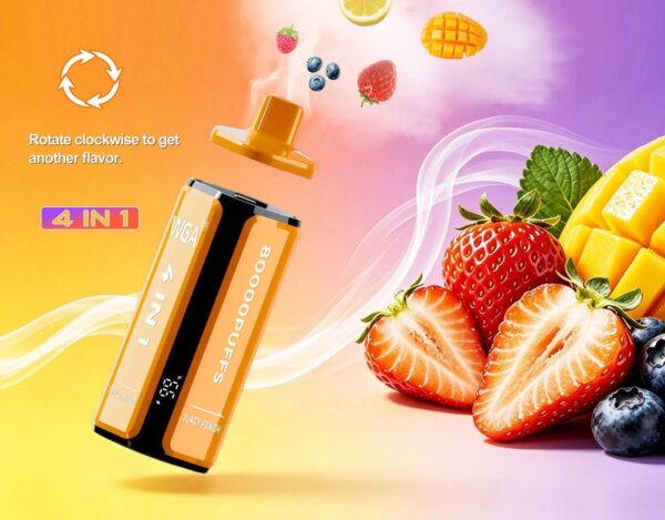 WGA 4in1 80K Watermelon Ice, Lemon Lime, Strawberry Watermelon, Watermelon Raspberry Ice - obrazek 5