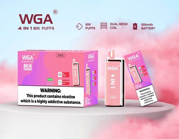 WGA 4in1 80K Watermelon Ice, Lemon Lime, Strawberry Watermelon, Watermelon Raspberry Ice - obrazek 3